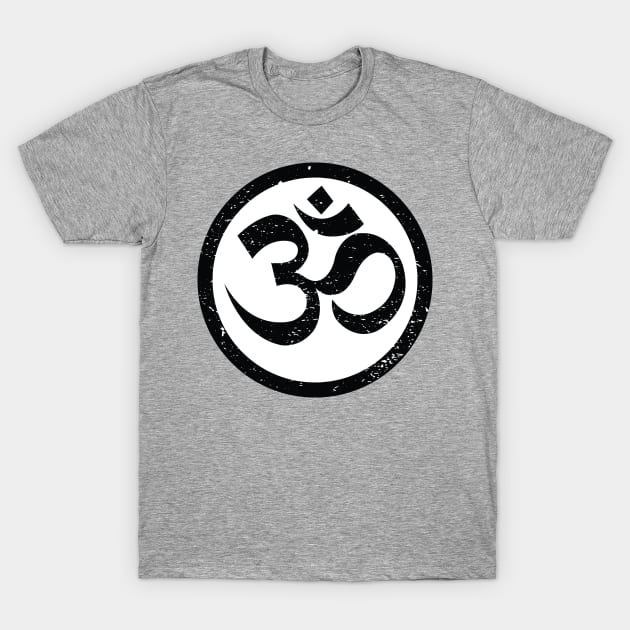 Vintage Yoga Ohm Symbol T-Shirt T-Shirt by glutenfreegear